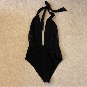 Forever21 tie top mesh swimsuit